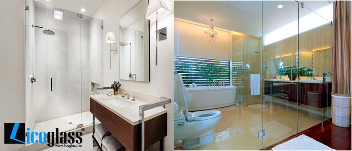 Ứng dụng của vách kính tắm