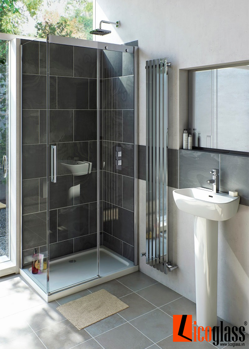 vách tắm kính