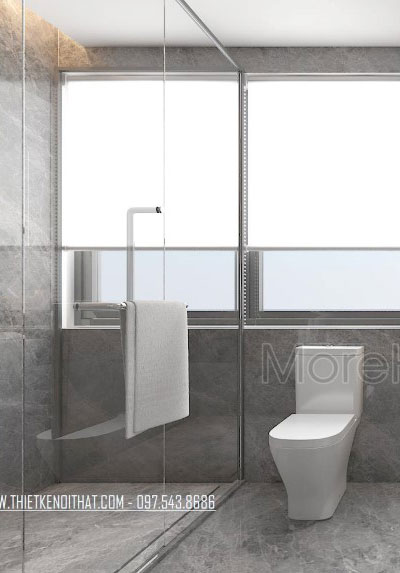  Lắp đặt vách tắm kính cao cấp tại biệt thự Vinhomes Thăng Long - Chị Vân