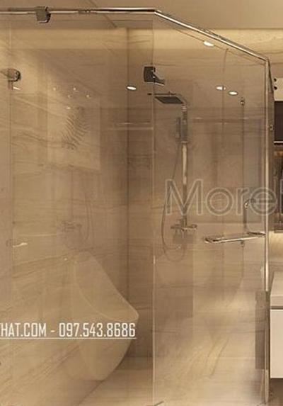 Mẫu vách tắm kính 135 độ LC 01