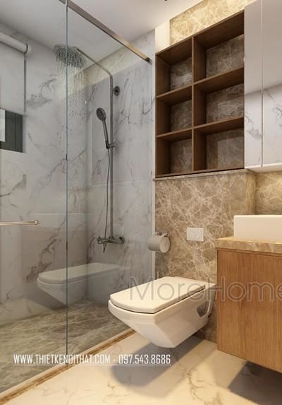 Vách tắm kính 180 độ cao cấp cho biệt thự 