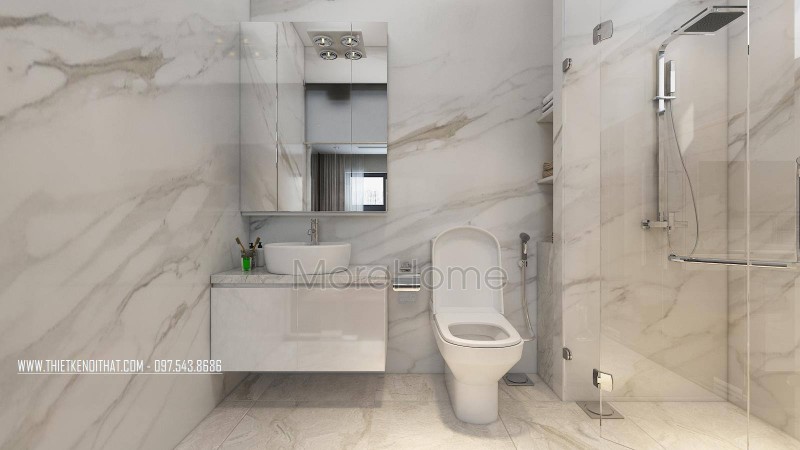 Vách kính cường lực - phòng tắm kính