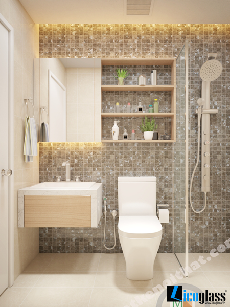 Sử dụng gam màu sắc kết hợp vách tắm kính cho phòng tắm luôn đẹp su-dung-gam-mau-sac-ket-hop-vach-tam-kinh-cho-phong-tam-luon-dep