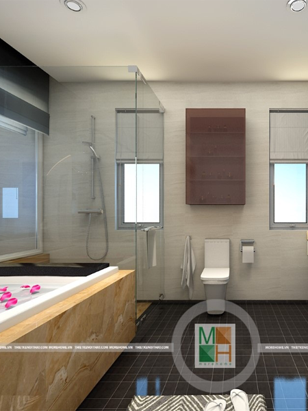 Sử dụng gam màu sắc kết hợp vách tắm kính cho phòng tắm luôn đẹp 01 su-dung-gam-mau-sac-ket-hop-vach-tam-kinh-cho-phong-tam-luon-dep-01