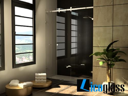 Ưu điểm của phòng tắm kính cửa trượt 