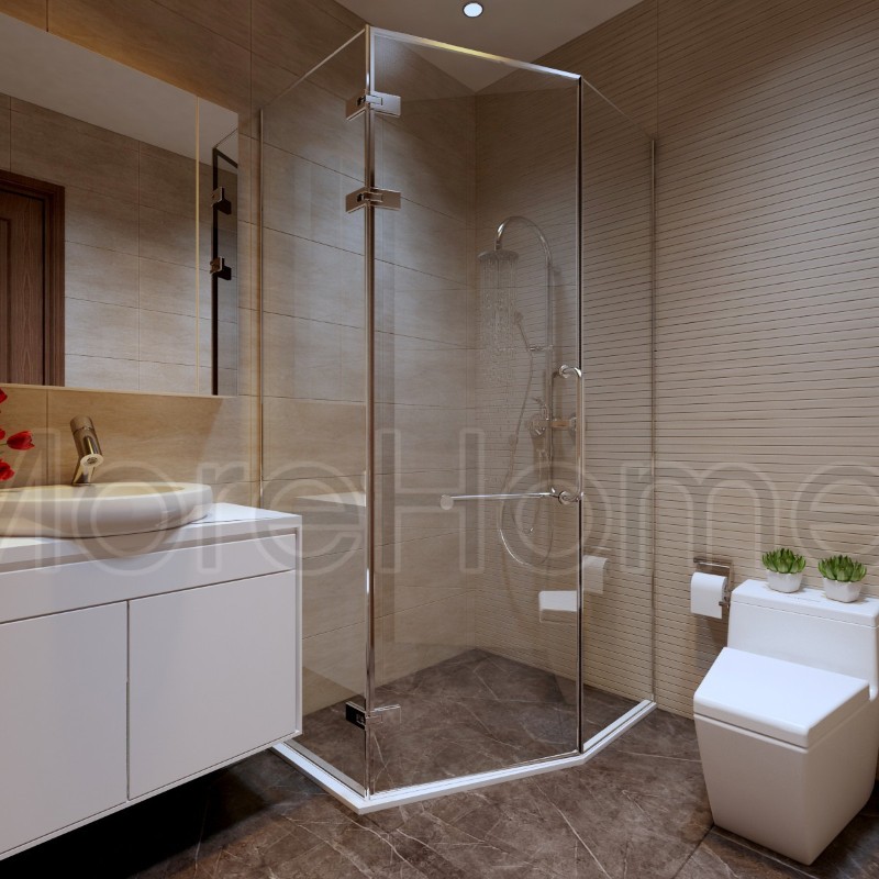 Vách tắm kính đứng cường lực