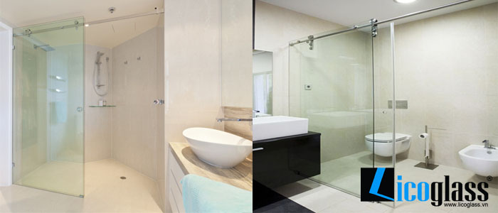 Vách tắm kính cửa trượt